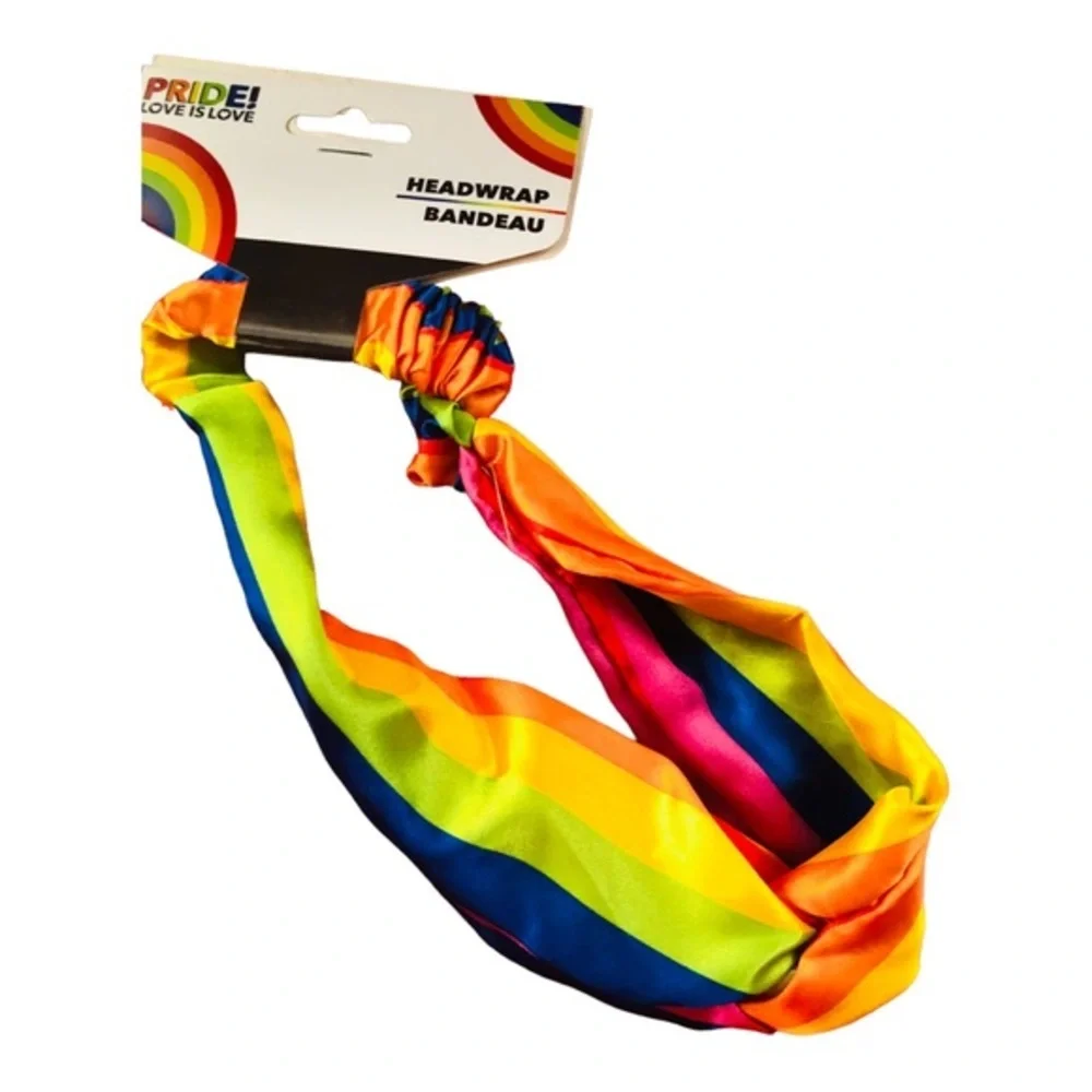2pack‎ PRIDE rainbow headband head wrap hair scarf elastic hair accessories FREE